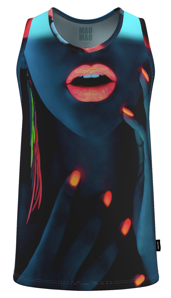 FLUO LIPS TANK TOP