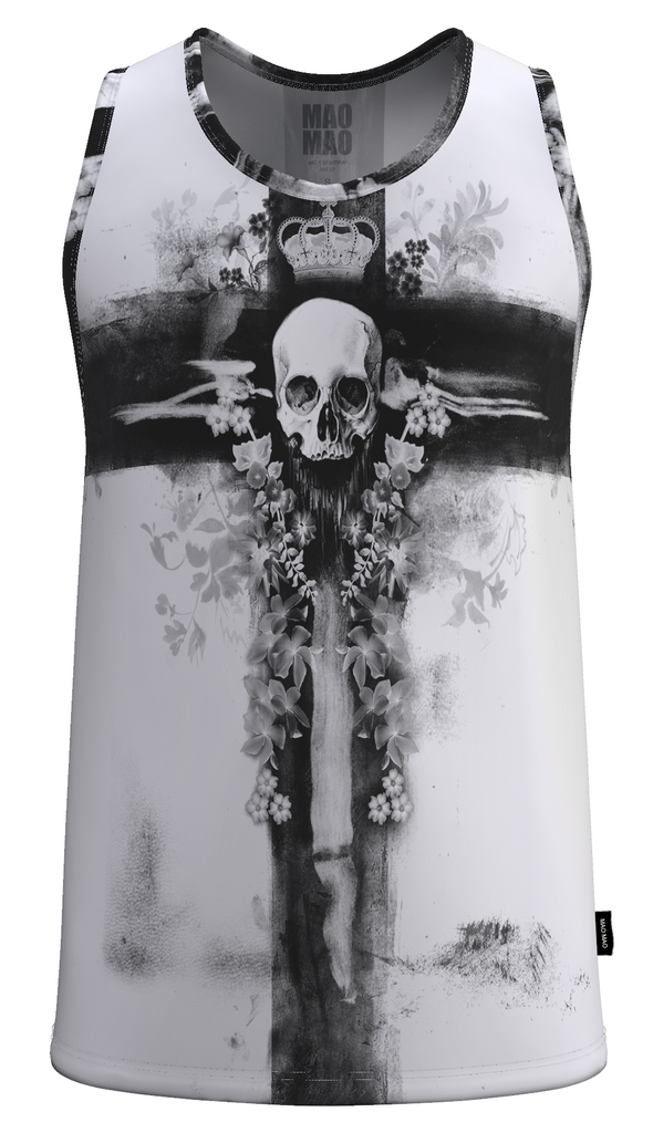SKULL CROSS TANK TOP
