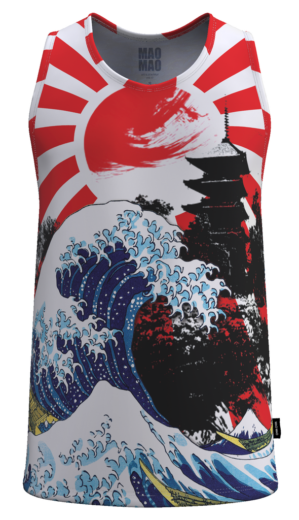 JAPANESE WAVE TANK TOP