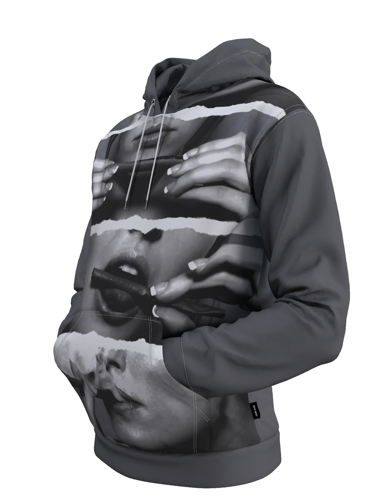 GIRL ROLLING UP BLUNT HOODIE