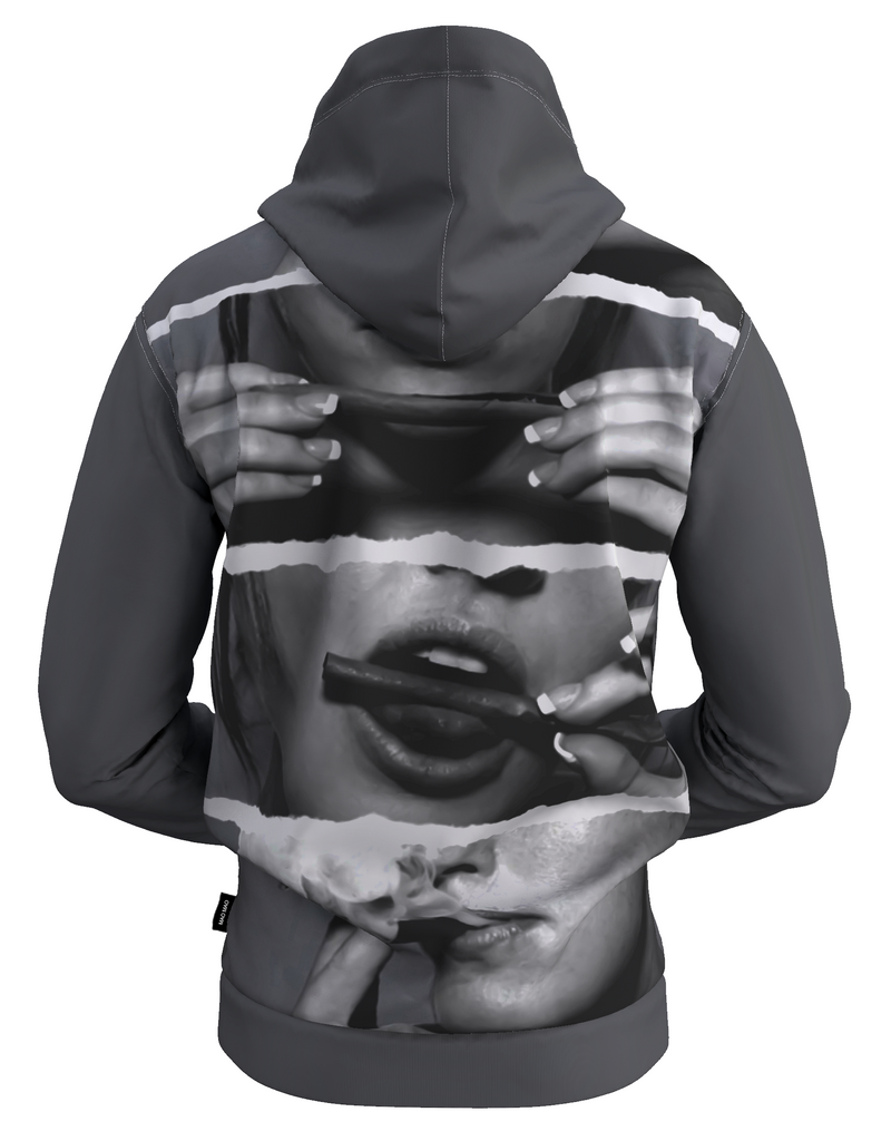 GIRL ROLLING UP BLUNT HOODIE