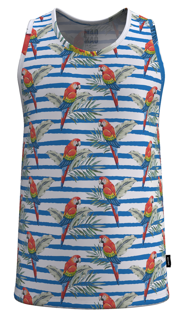 RED PARROT TANK TOP