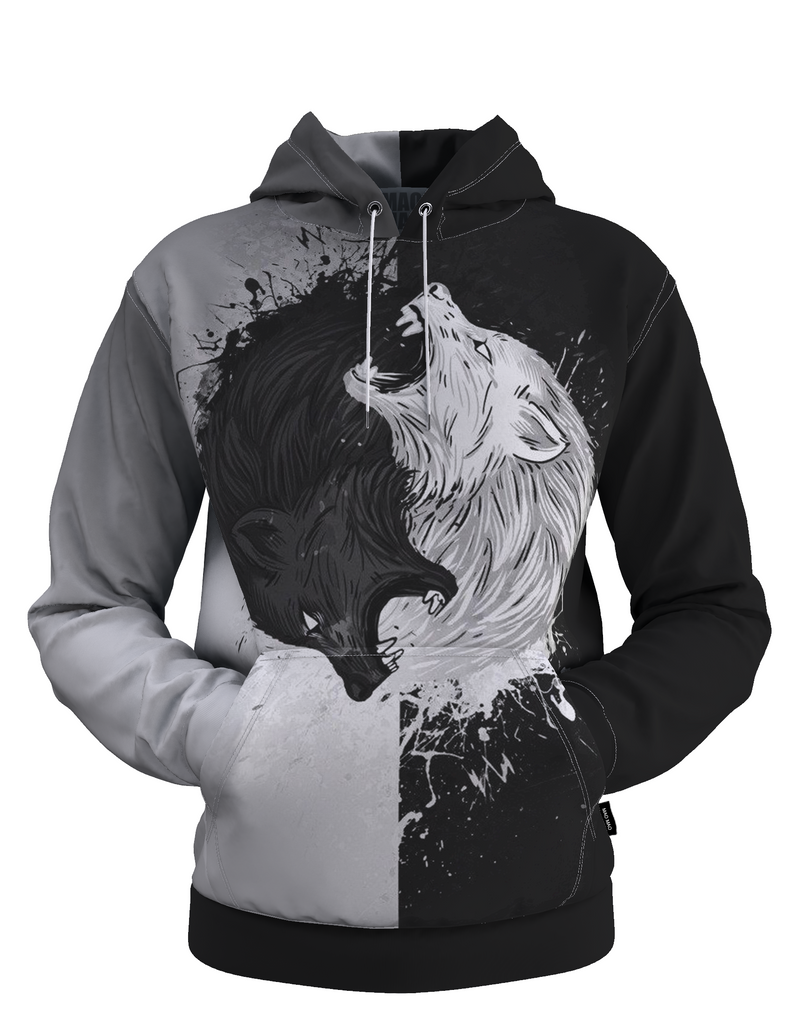 DARK AND LIGHT WOLVES HOODIE