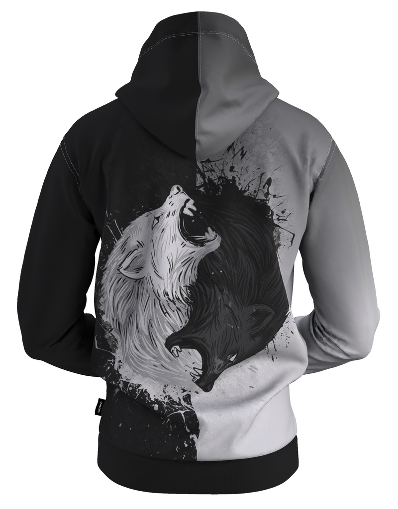 DARK AND LIGHT WOLVES HOODIE