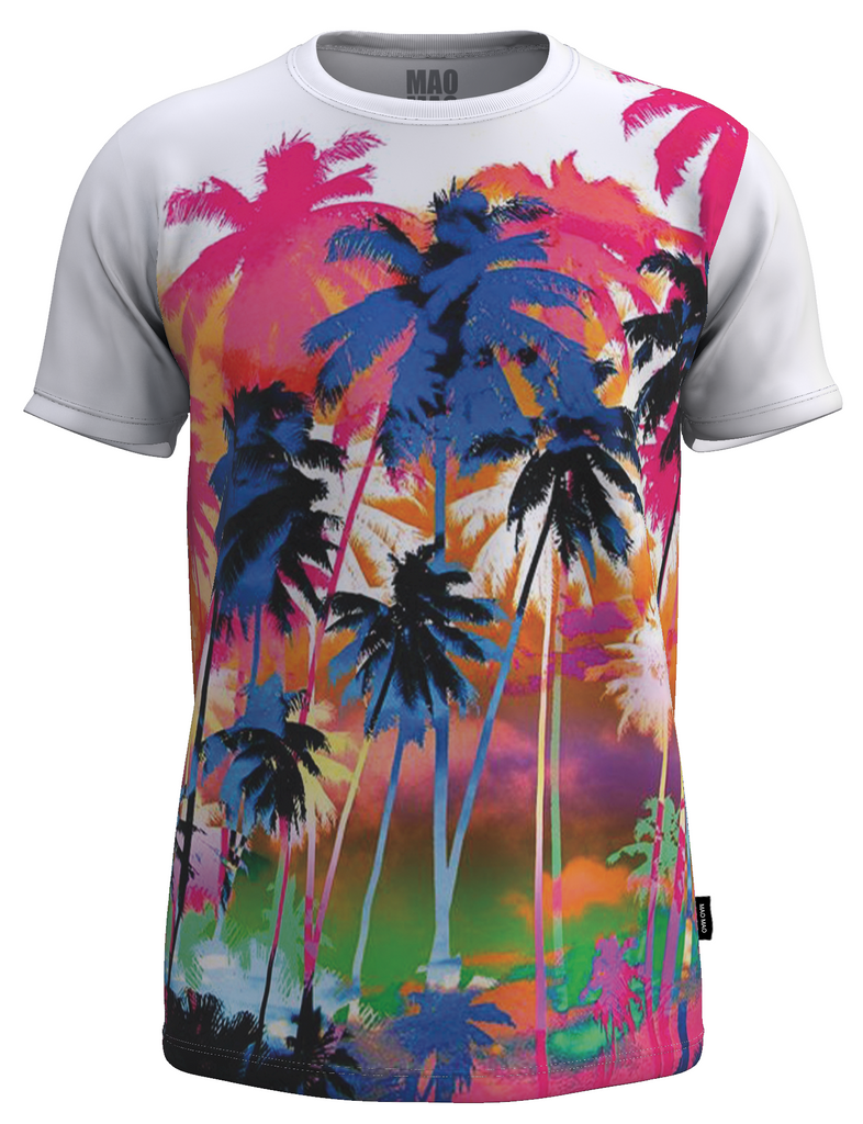 COLORFUL PALM TREES T-SHIRT