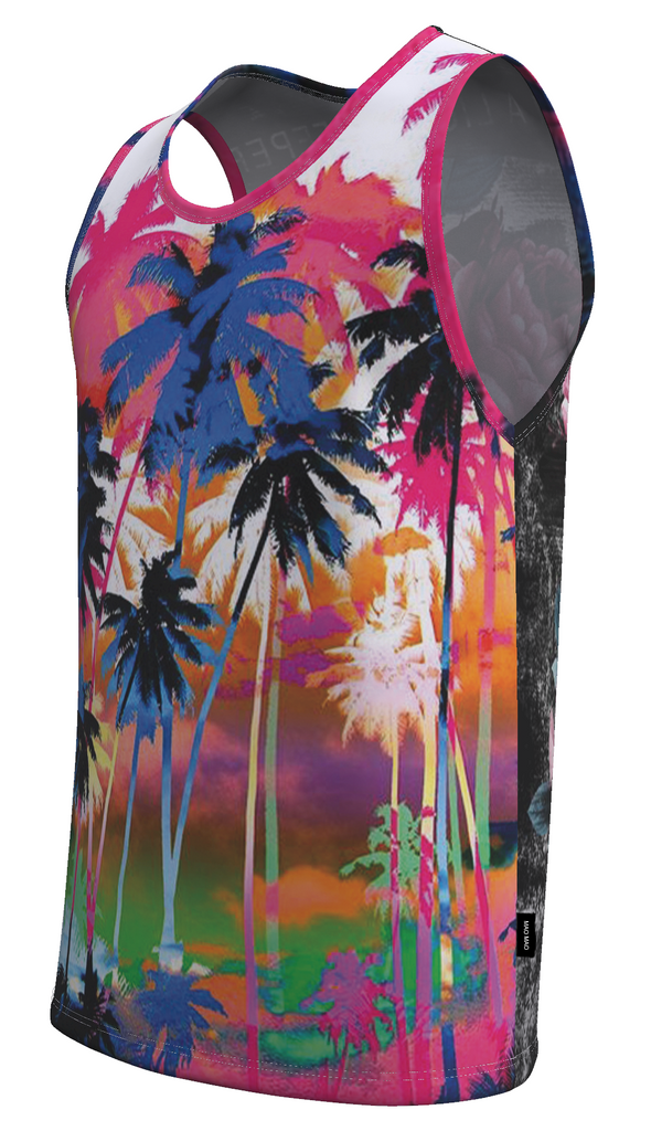 COLORFUL PALM TREES TANK TOP