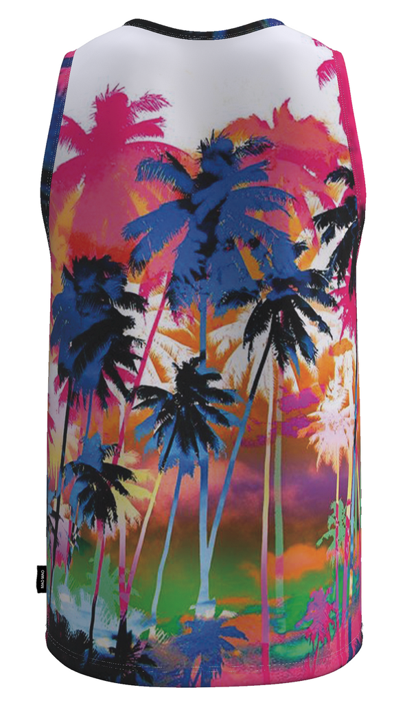 COLORFUL PALM TREES TANK TOP